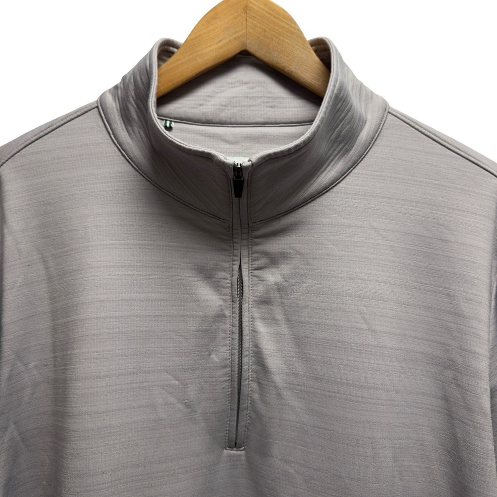 Criquet Men's Size XL Gray 1/4 Zip Performance Stretch L/S Sweater Golf Pullover